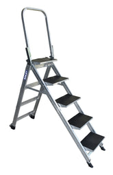 Bailey Ladders Stairway Ladder 5 Step with Safety Rail 150kg Industrial